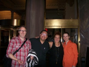 George, Derrick, Wayne and Myself in fron of Joe's